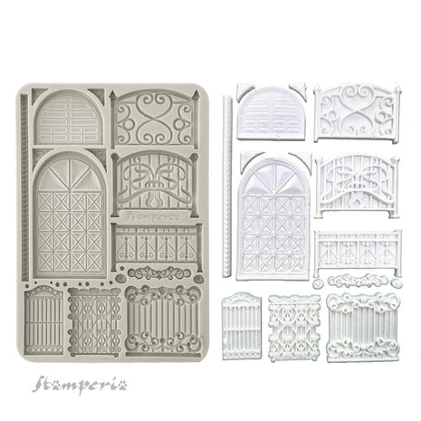 Stamperia - Fence and Door A5 Silicon Mould Stamperia - Fence and Door A5 Silicon Mould