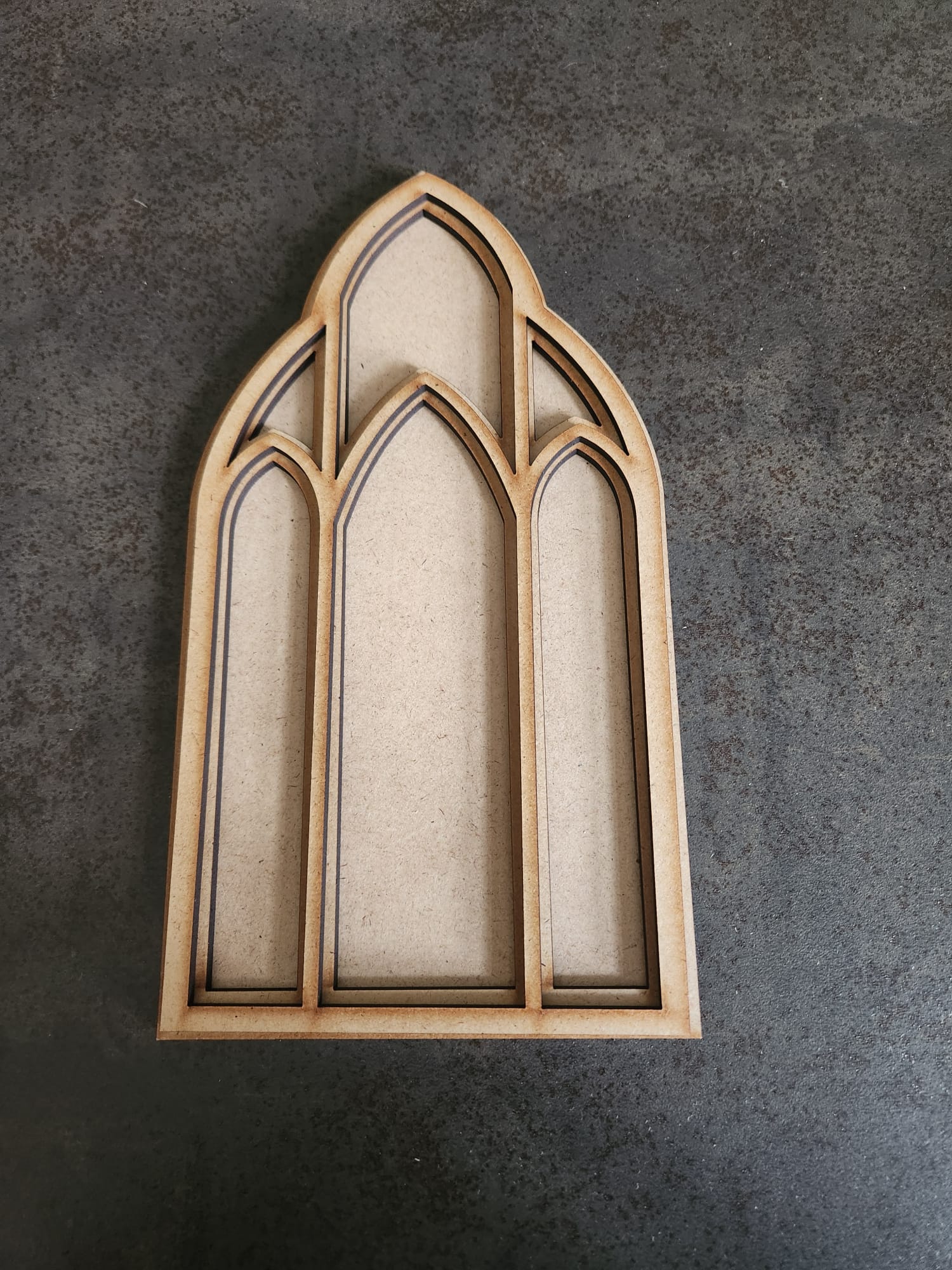 MDF - Kirchenfenster 4 groß - 3tlg. 