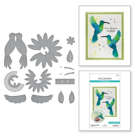 Spellbinders - Pop-Up Hummingbird Etched Dies
