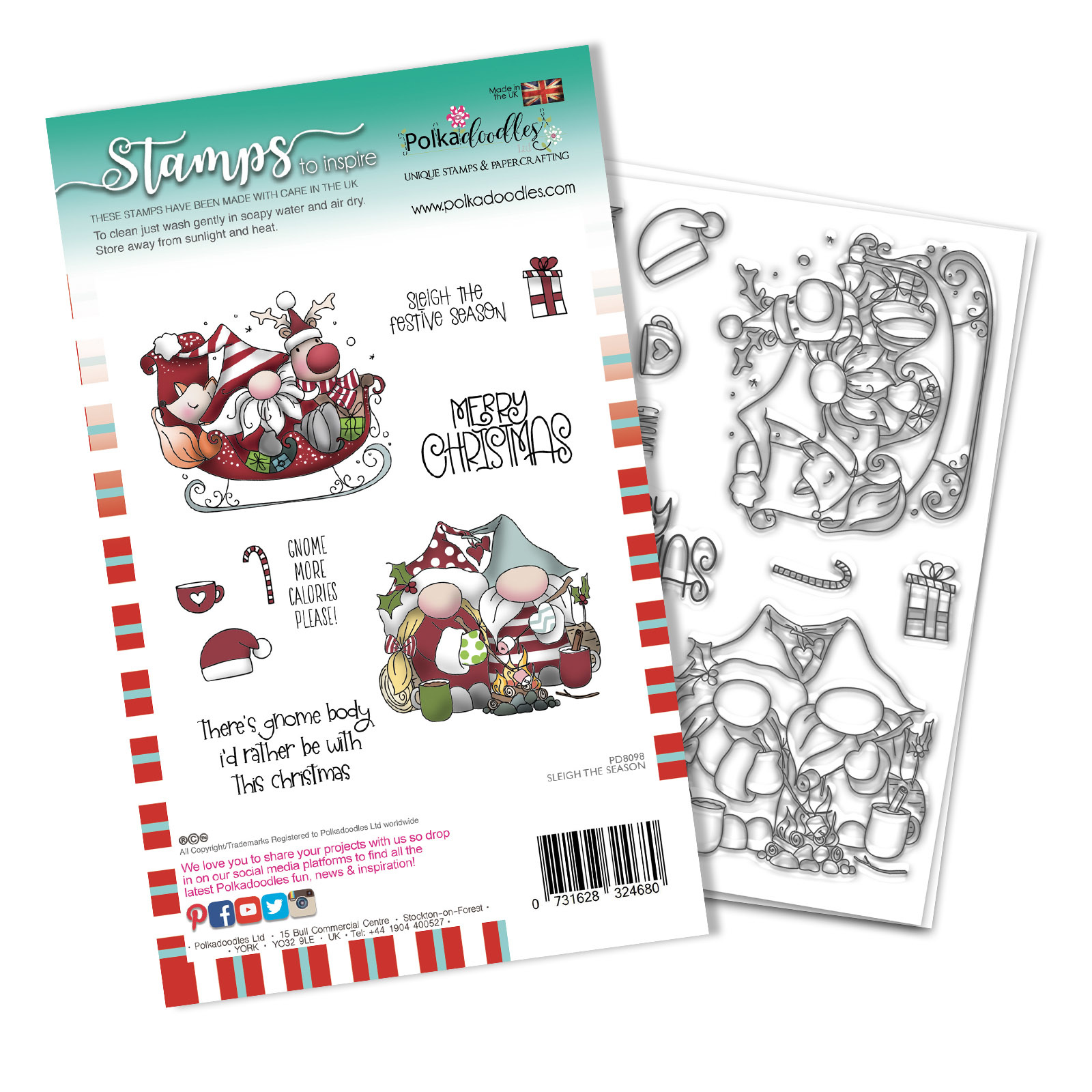 polkadoodles-sleigh-the-season-clear-stamps-pd8098 polkadoodles-sleigh-the-season-clear-stamps-pd8098