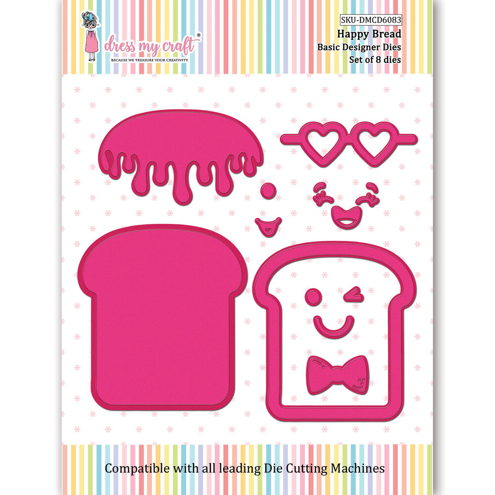 Dress My Craft Dies - Basic Designer Dies Happy Bread