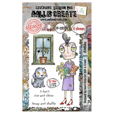 Aall and Create - Witchlets & Weirdlings A7 Stamp Set ZOMBDee Aall and Create - Witchlets & Weirdlings A7 Stamp Set ZOMBDee