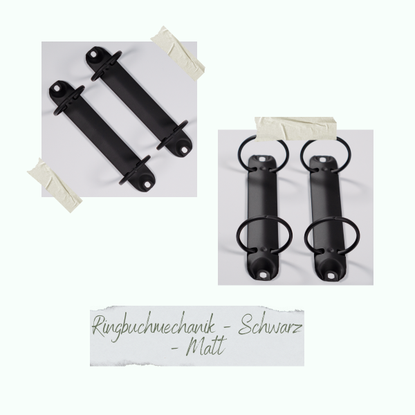 Creative Depot - Ringbuchmechanik - Schwarz - Matt - Buchbindeliebe     