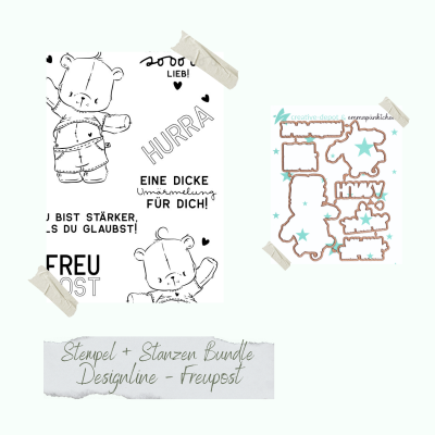 Creative Depot -   Bundle - Designline - Freupost - Stempelset & Stanzen 