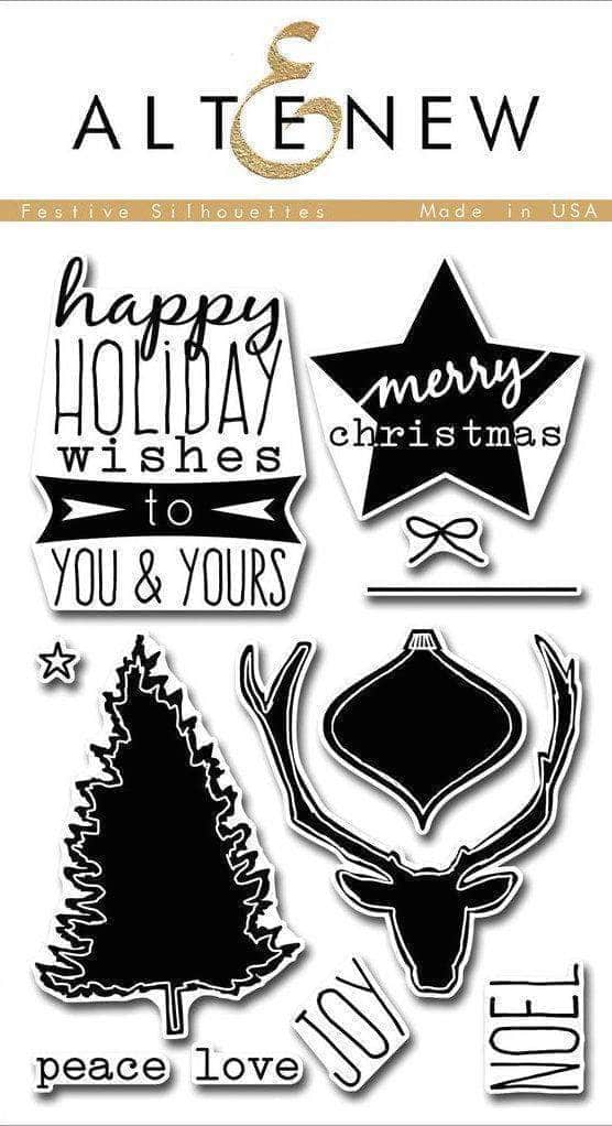 Altenew - Festive Silhouettes Stamp Set + Stanze