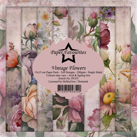 Paper Favourites - Vintage Flowers 6x6 Inch Paper Pack