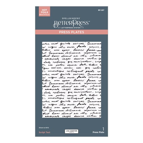 Spellbinders - Wildflowers BetterPress Plate Script Tekst Spellbinders - Wildflowers BetterPress Plate Script Tekst