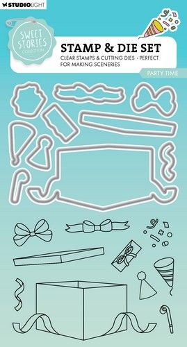 Studio Light Stamp & Cutting Die Party time Sweet Stories nr.79