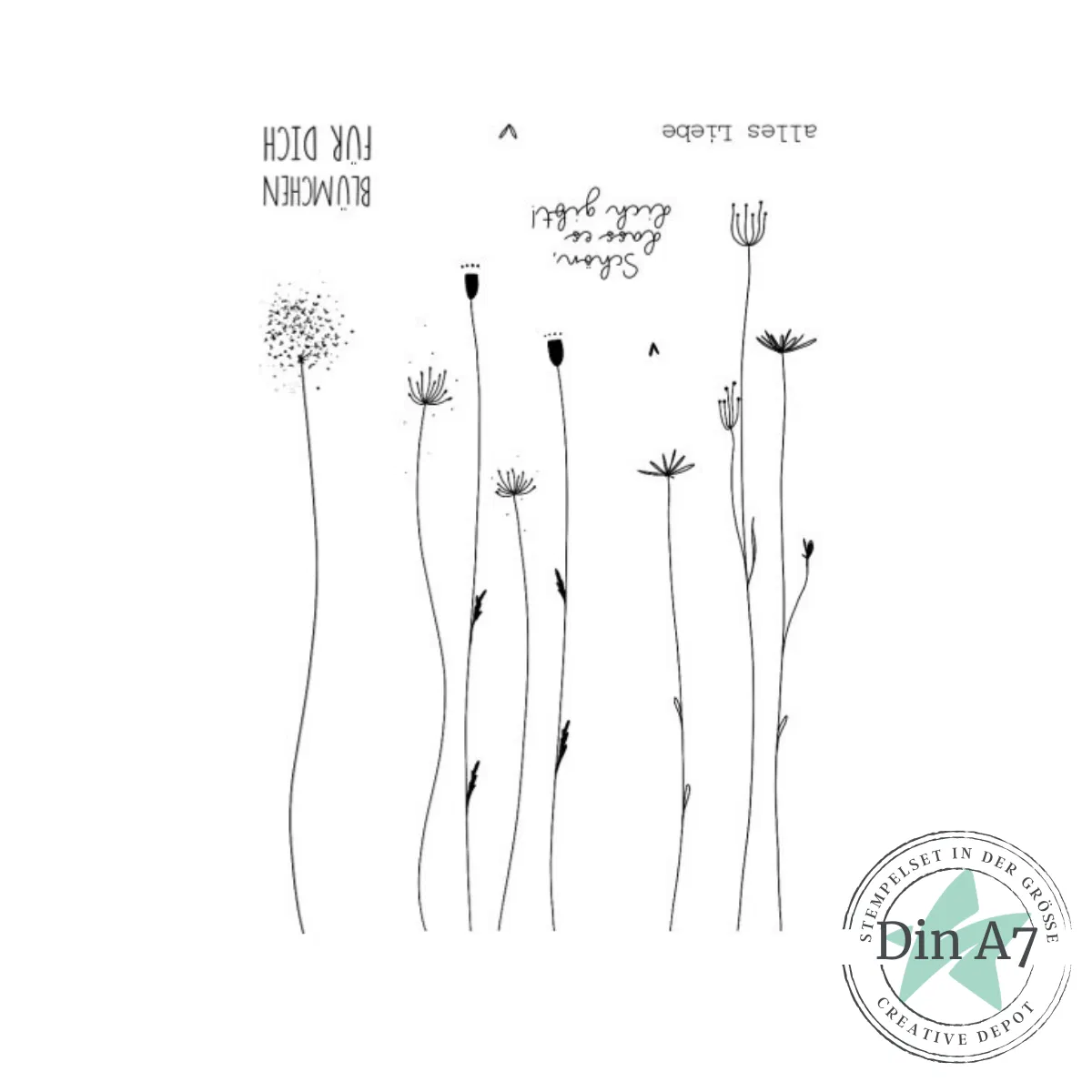 Creative Depot - Stempelset - Blümchen für dich