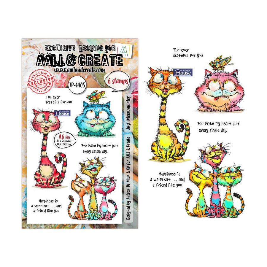 AALL & Create -   Tampon Clear - 1405 -Just Meowmories