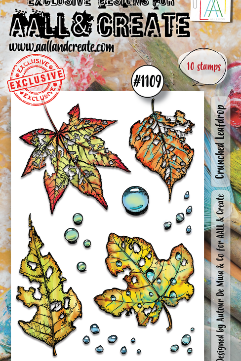 AALL & Create - Stamp Set A6 Crunched Leafdrop