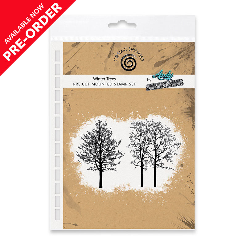 Andy Skinner - Winter Trees Pre Cut Rubber Stamp Set 