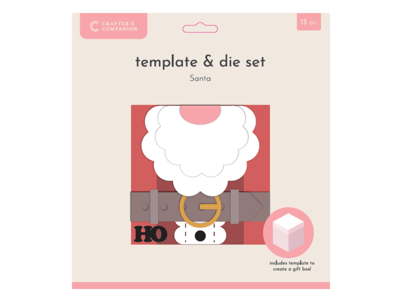 Santa Card Metal Die Template Santa Santa Card Metal Die Template Santa