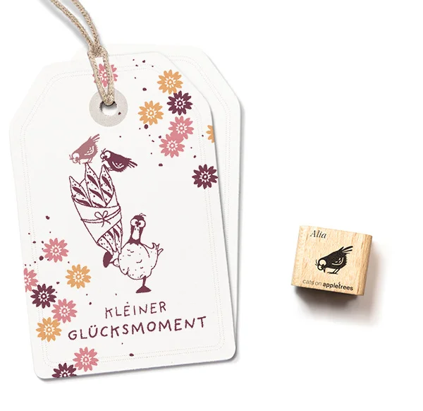 cats on appletrees - Ministempel Vogel Alia