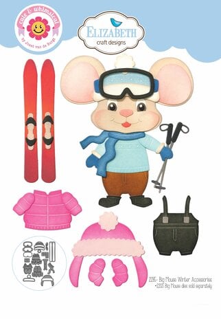  Elizabeth Craft Designs - Living it Up Dies Big Mouse Winter Accessories