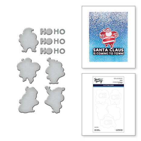 Spellbinders - Silly Santas Etched Dies