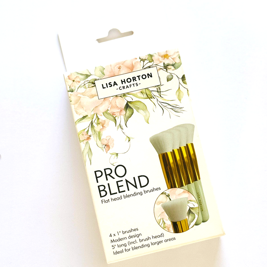 Lisa Horton Crafts - Pro Blend Flat Head Blending Brushes (4pcs)