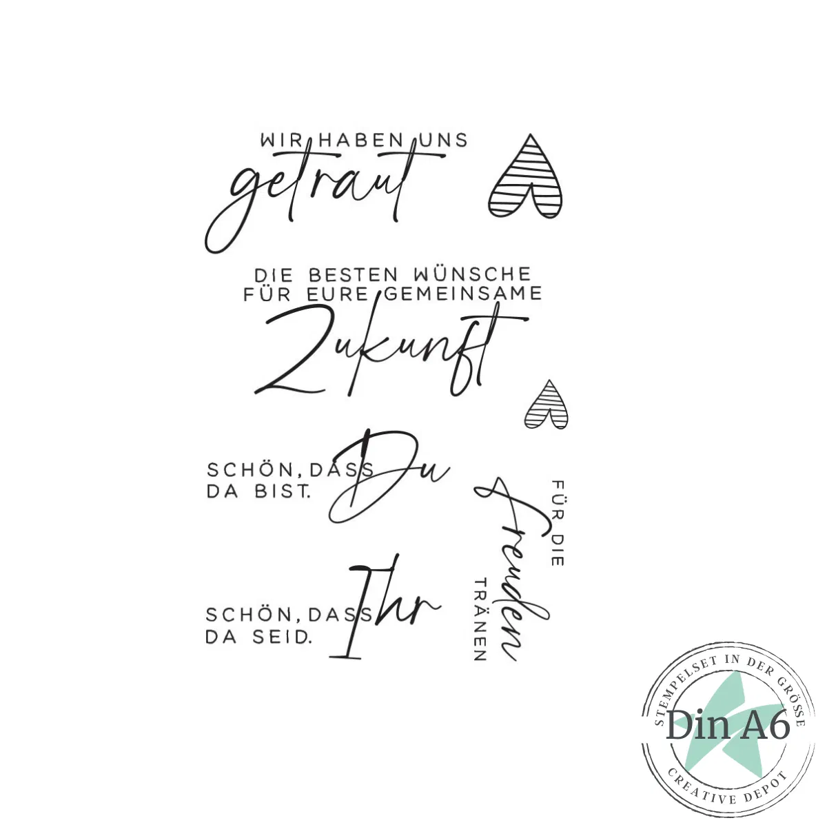 Creative Depot - Stempelset - Moderne Hochzeit - Erweiterung