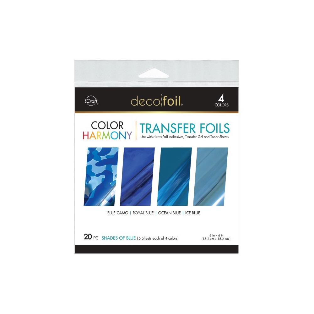 Deco Foil Harmony Foil Pack 6"X6" 20/Pkg - Shades Of Blue Deco Foil Harmony Foil Pack 6"X6" 20/Pkg - Shades Of Blue