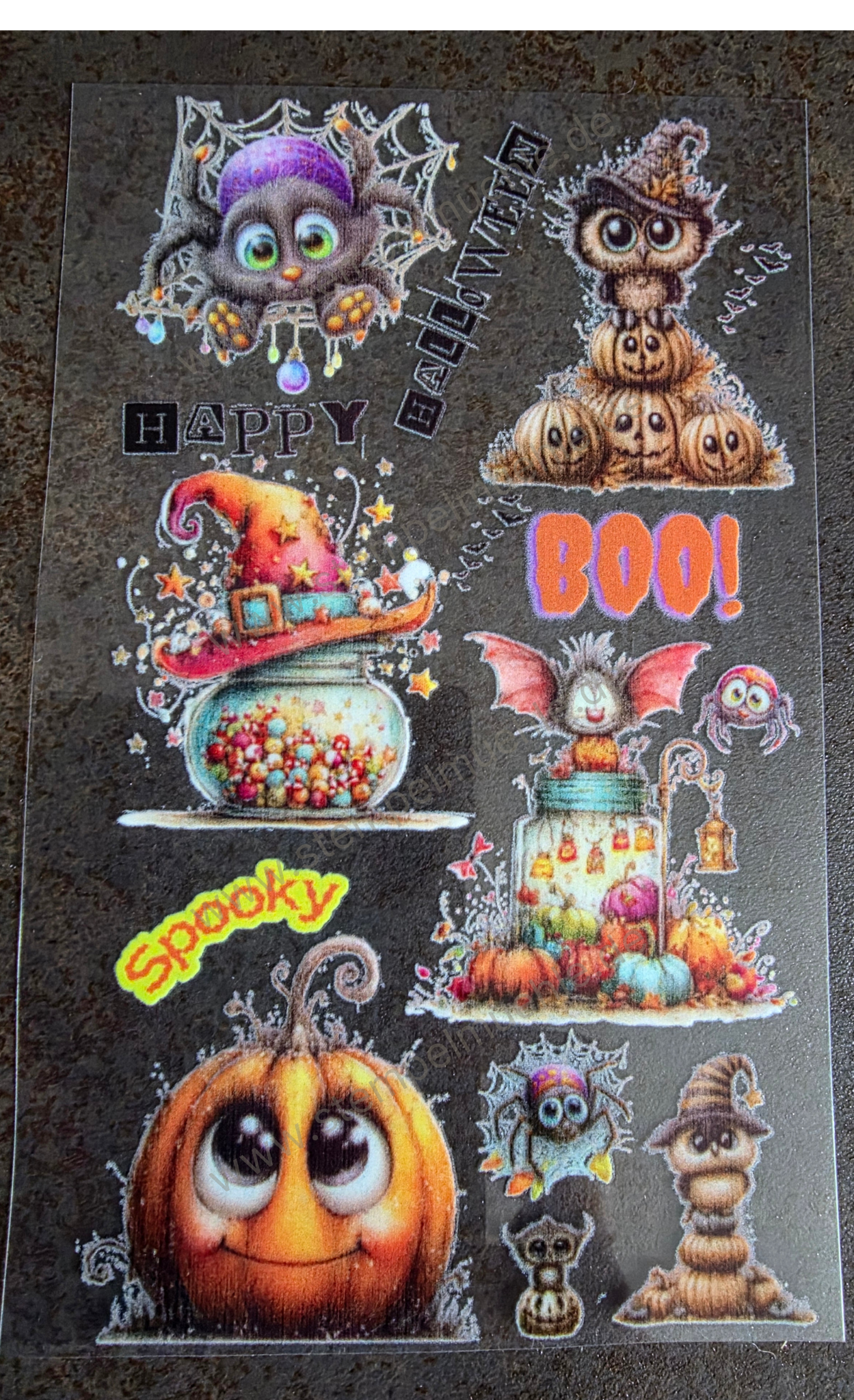 Stempelmühle - UV DTF Rub-On Aufkleber - Halloween