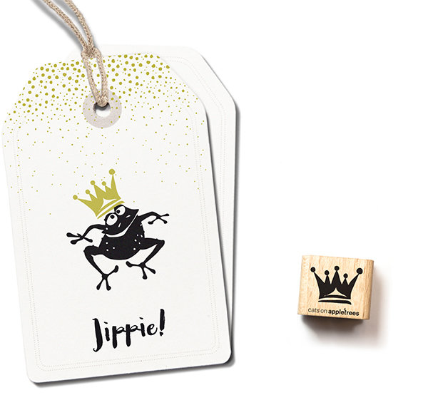 cats on appletrees - Ministempel Krönchen