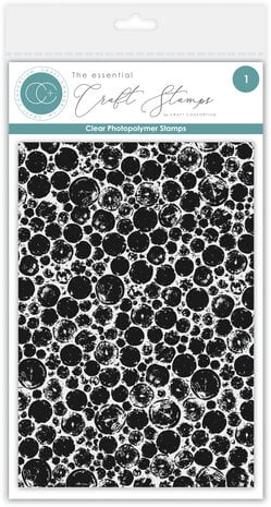 Craft Consortium - Journalling & Mixed Media Phase 2 Clear Photopolymer Stamps Bubble Wrap 