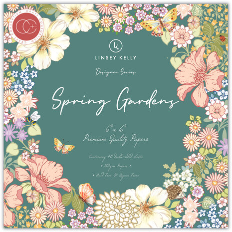 Craft Consortium - Spring Gardens 6x6 Inch Paper Pad Craft Consortium - Spring Gardens 6x6 Inch Paper Pad