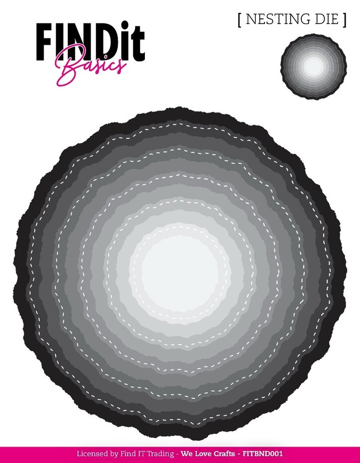 Find IT - Nesting Dies Stitched Wavey Circles