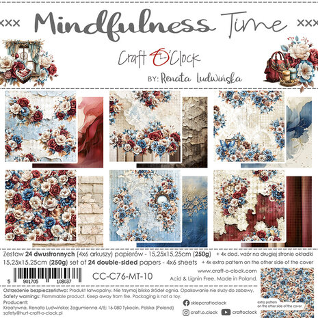 Craft O'Clock - Mindfulness Time 6x6 Inch Paper Set