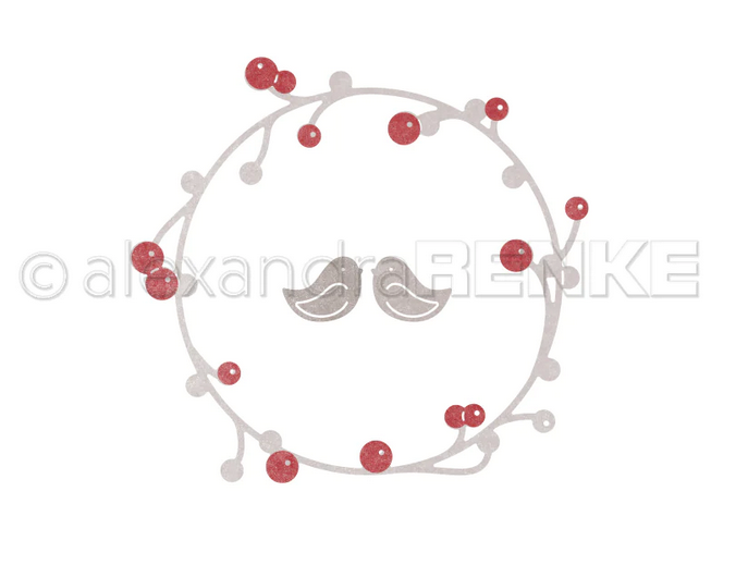 Alexandra Renke - Die 'Großer Beerenkranz mit Vögel' Alexandra Renke - Die 'Großer Beerenkranz mit Vögel'