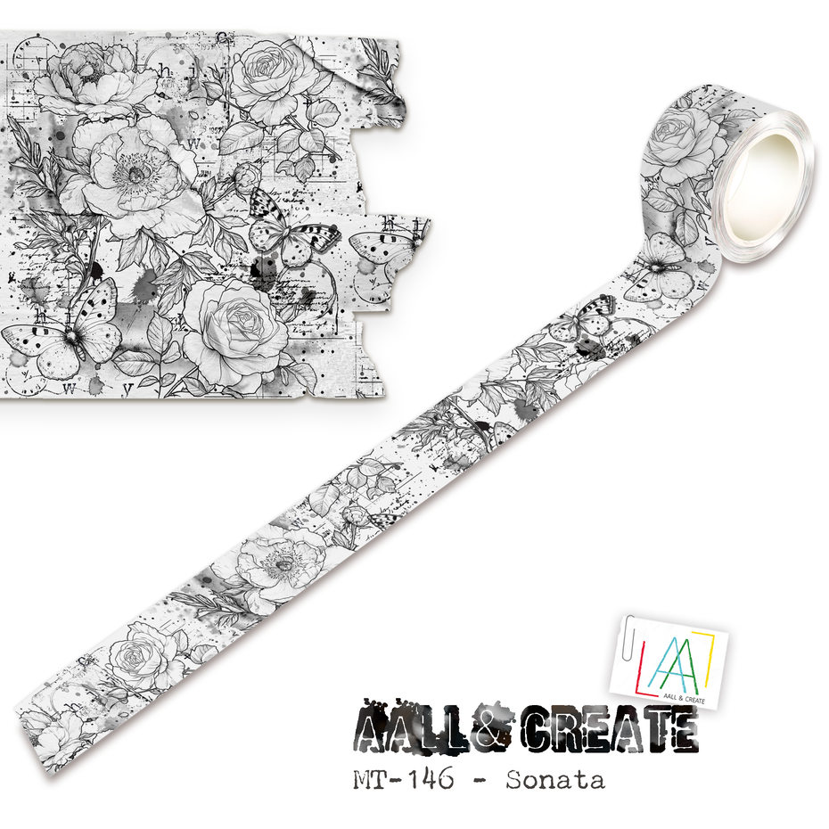 AALL & Create - Nocturne Flight 25mm 10m Washi Tape Sonata