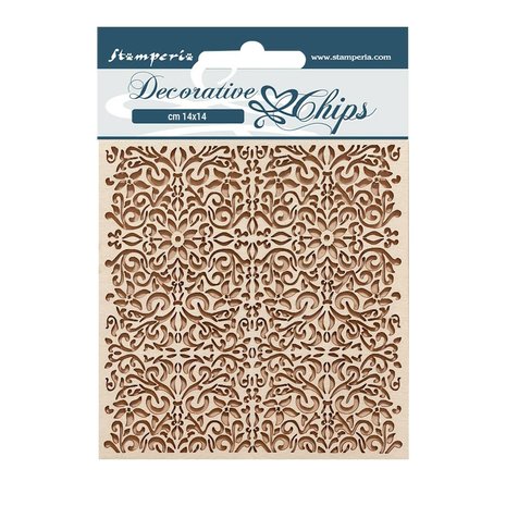 Stamperia - Vintage Library Decorative Chips Pattern