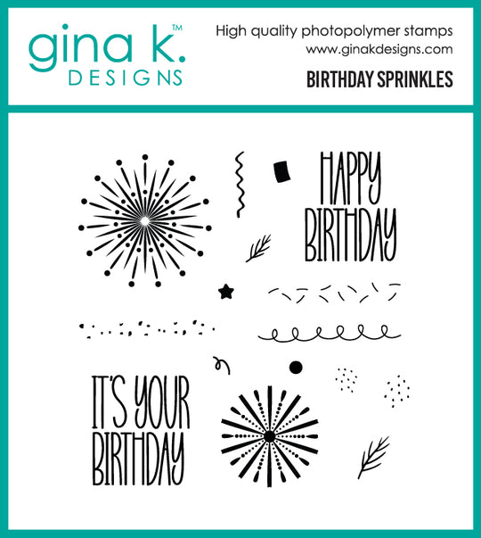 Gina K Designs -  STAMPS- Birthday Sprinkles