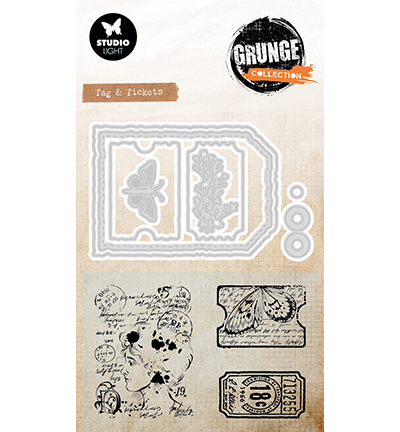 Studio Light - Rahmen, Etiketten - Tag & Tickets Grunge Collection nr. 99