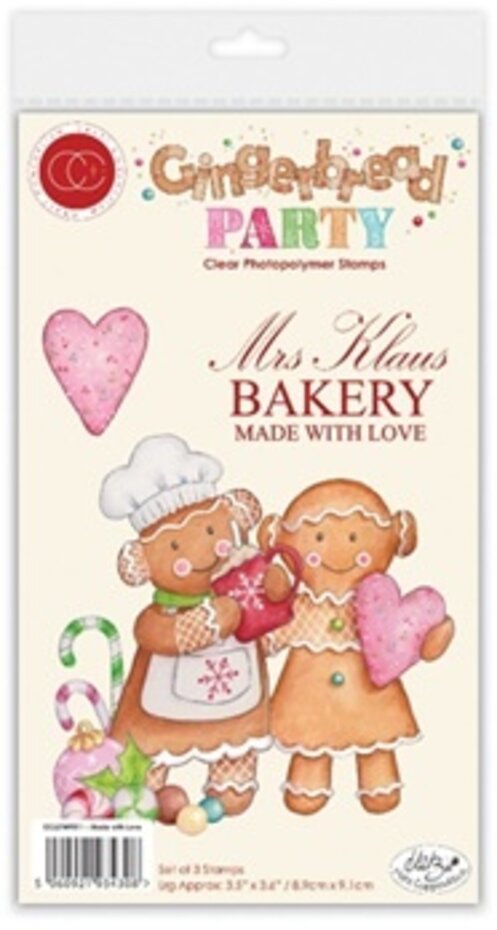 Craft Consortium - Gingerbread Party Photopolymer A6 Stamp Set Baking Crew by Helz Cuppleditch