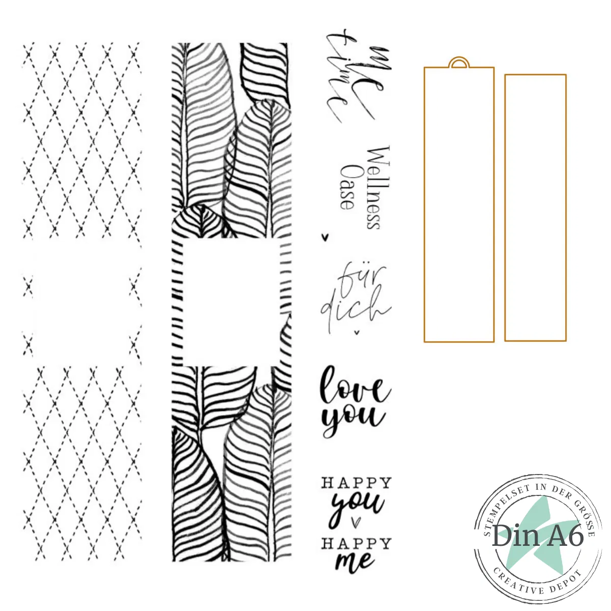 Creative Depot - Bundle - Banderole-Wellness & Anhänger