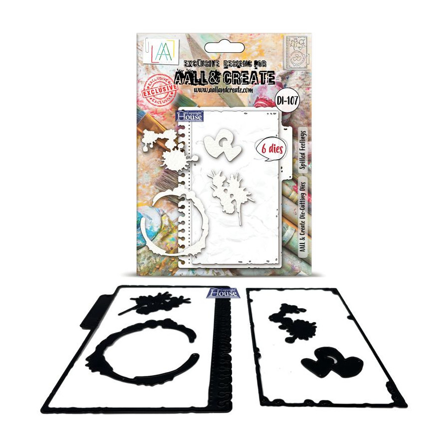 AALL & Create - Die-Cutting Die Set - Spilled Feelings