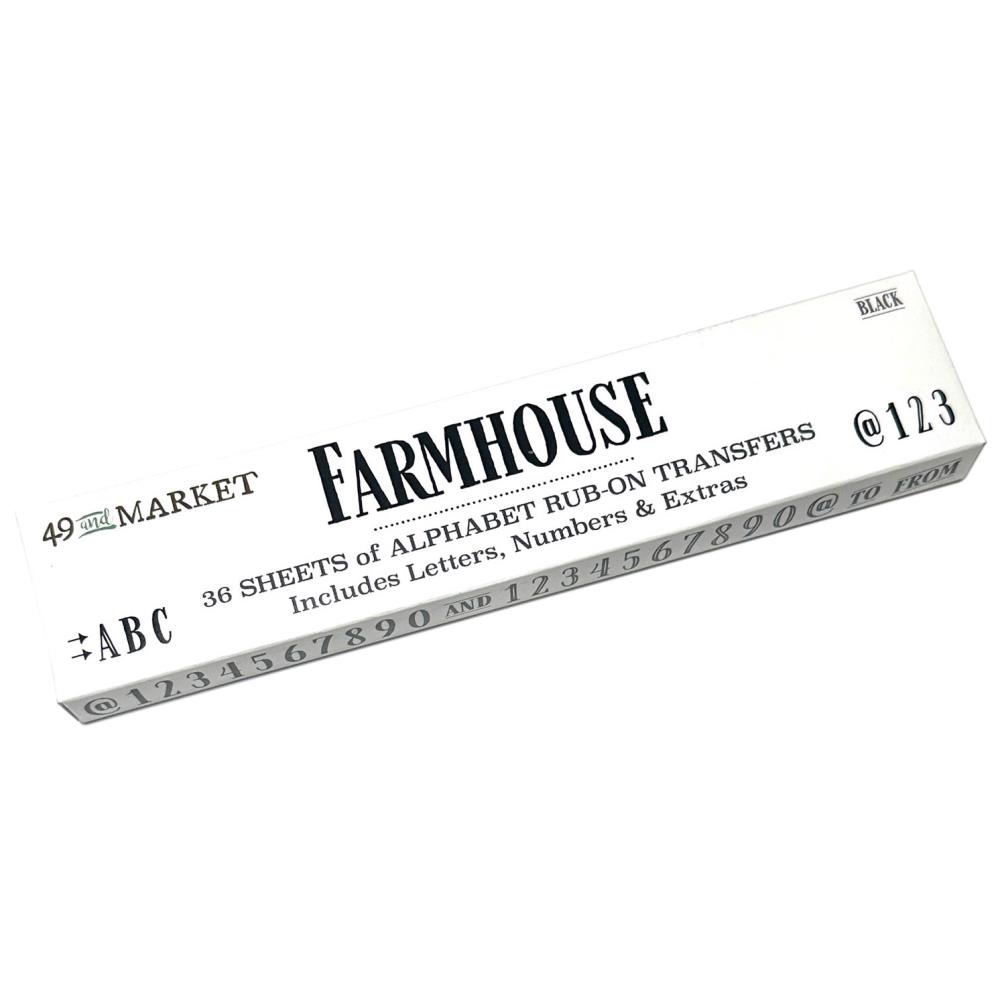 49 And Market Rub-On Transfer - Farmhouse 49 And Market Rub-On Transfer - Farmhouse