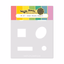Waffle Flower - Postage Collage A7 Inner Blocks Stencil