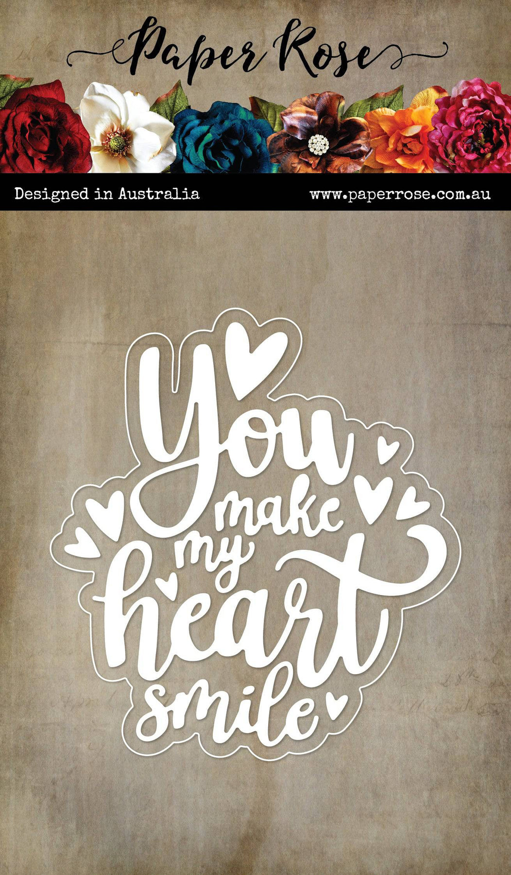 Paper Rose - You Make My Heart Smile Metal Cutting Die
