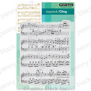 Penny Black - MUSIC BACKGROUND4.3"x5.6" Penny Black - MUSIC BACKGROUND4.3"x5.6"