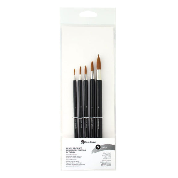 Yasutomo - Fusion Brush Set - Sizes 1 - 5 Yasutomo - Fusion Brush Set - Sizes 1 - 5