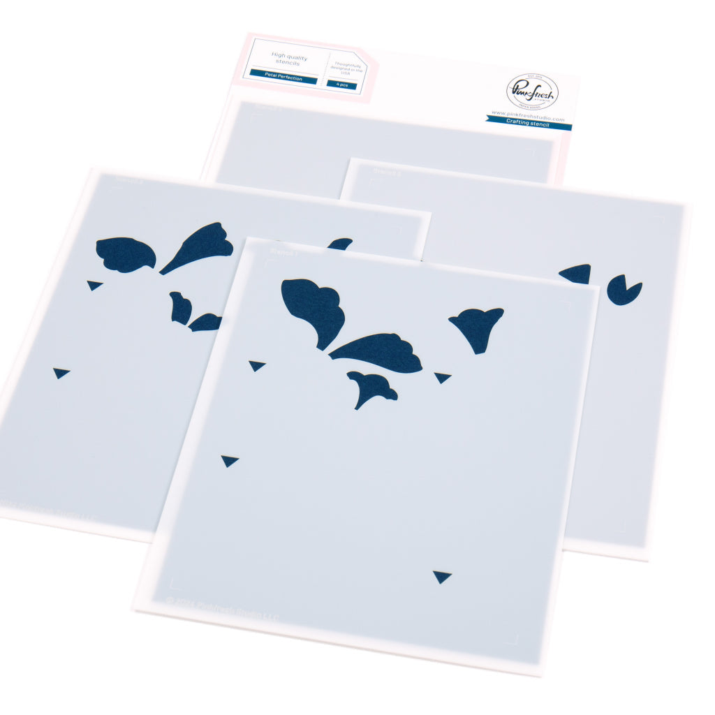 Pinkfresh Studio Stencils -   Petal Perfection stencil
