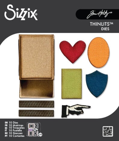 Sizzix Tim Holtz -Thinlits Die by Tim Holtz Vault Matchbox (10pcs)