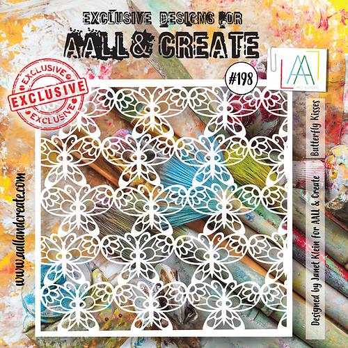 AALL & Create - Stencil 6x6 Inch Butterfly Kisses AALL & Create - Stencil 6x6 Inch Butterfly Kisses