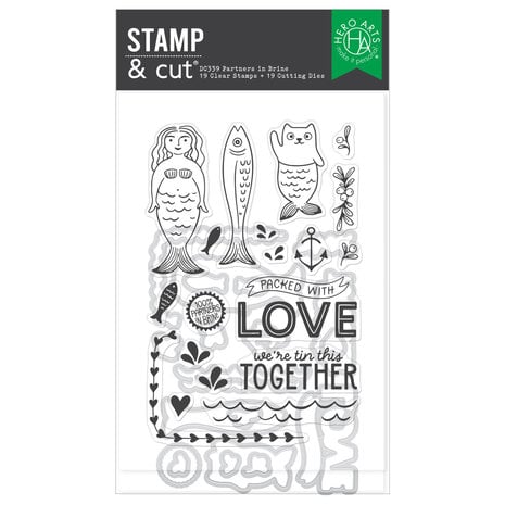 Hero Arts - Packed With Love Stamp & Cut Set Partners In Brine