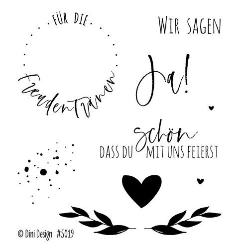 Dini Design Clearstamps Hochzeit (DE) Dini Design Clearstamps Hochzeit (DE)
