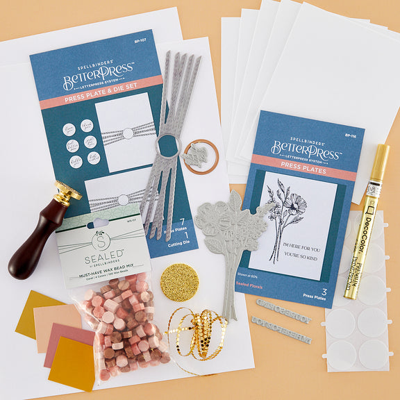 Spellbinders - Pressed Posies BetterPress Class Kit