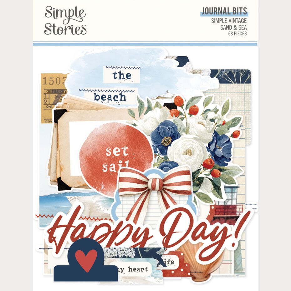 Simple Stories - Simple Vintage Sand & Sea Journal Bits & Pieces