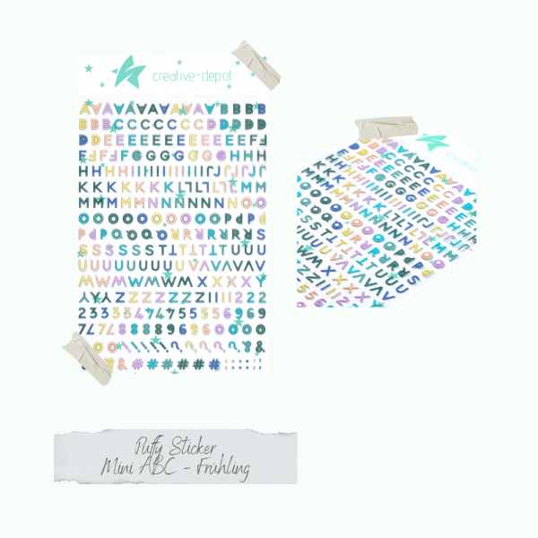 Creative Depot - Puffy Sticker - Mini - ABC - Frühling 